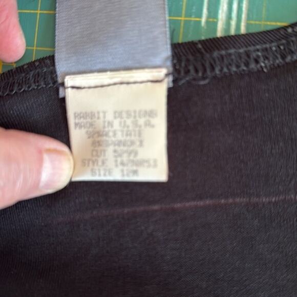 Vintage Rabbit Rabbit Rabbit Women's Black Sparkly Button Cardigan Sweater sz 12 - Picture 4 of 6